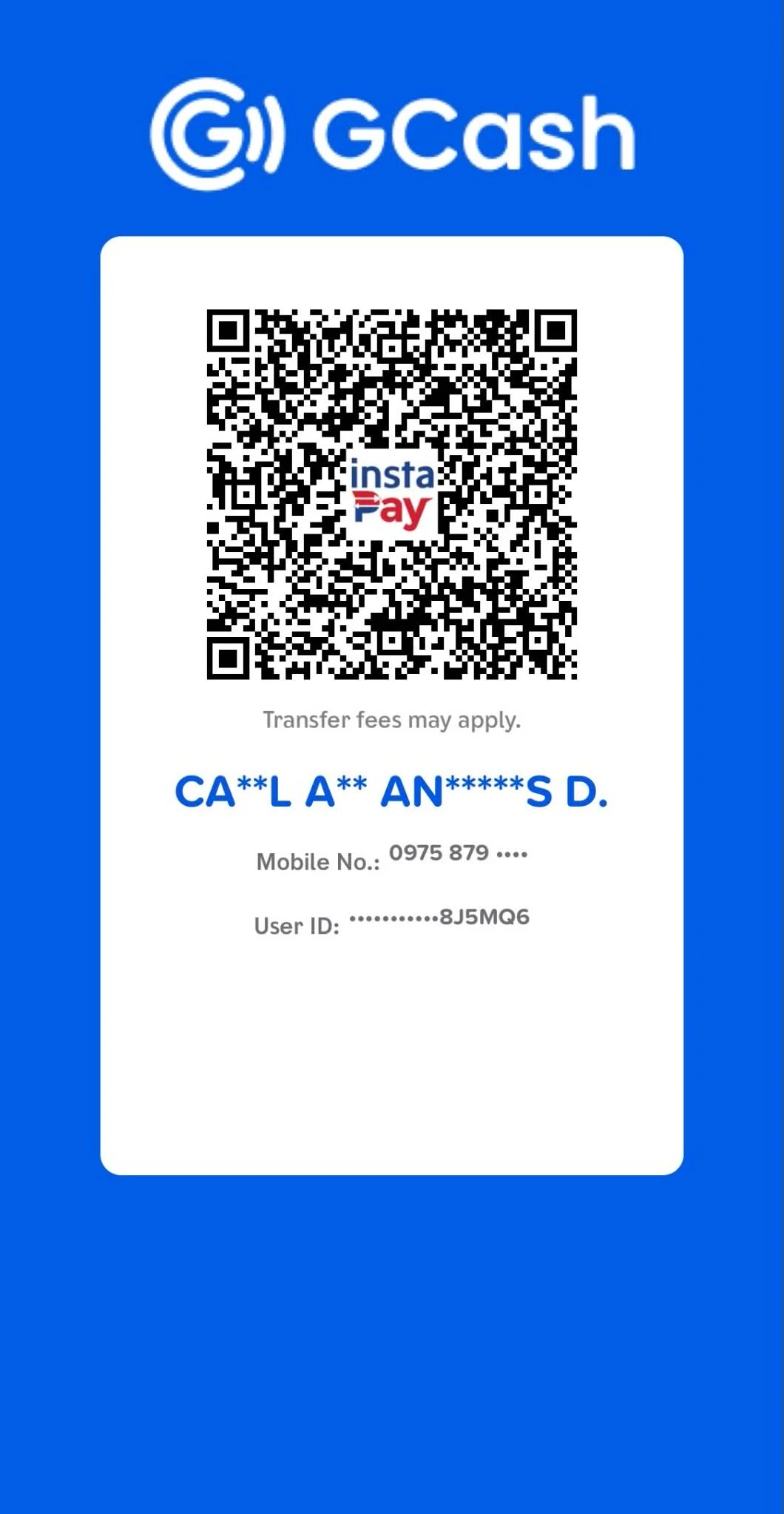 GCash QR code for Sweet Candies Party Shop downpayment